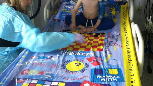 Bed sheets brightening hospital stays – Erlanger Children’s Hospital TN. - Playtime Bed Sheets and Slumber Bags