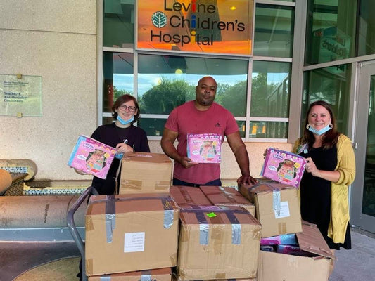 Levine Children's Hospital Receives 100 Playtime Bed Sheets