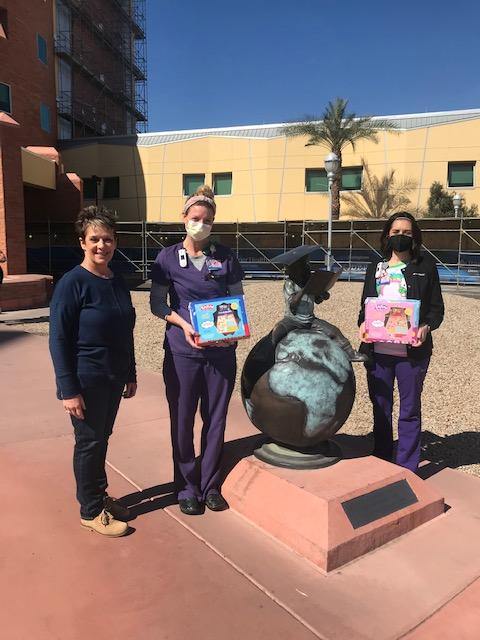 Room For joy donates Playtime Therapy Bed Sheets to the pediatric department at Cardon Children's Hospital - Playtime Bed Sheets and Slumber Bags