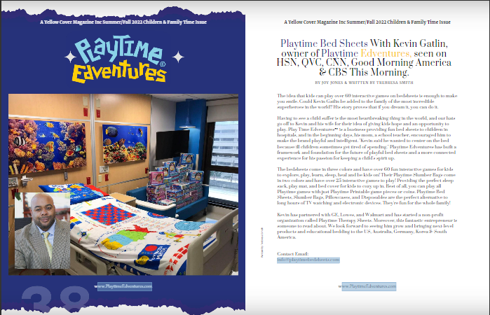 Yellow Coverage Magazine Features Playtime Edventures LLC
