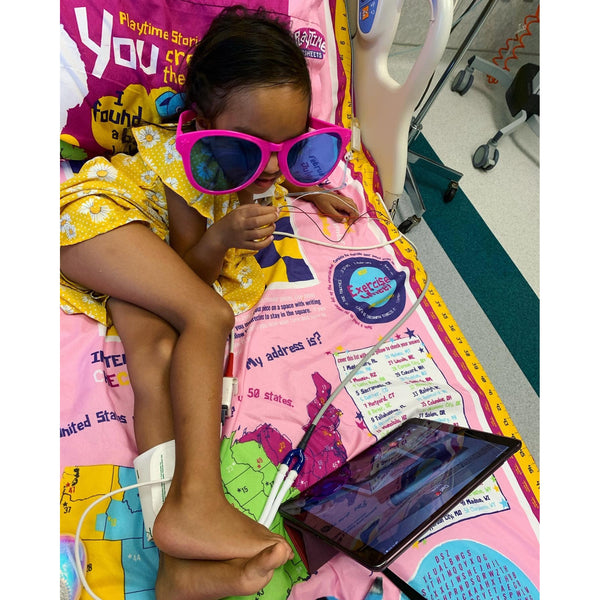 Playtime Therapy Sheets Foundation Consider donating a set of Playtime Bed Sheets and Playtime Disposable Fitted Play Pads to a hospital or organization that caters to children's bedding needs.