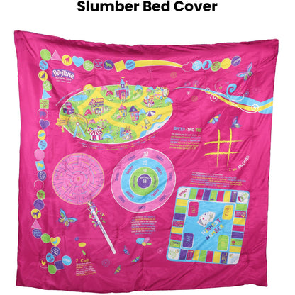 Add The Playtime Slumber Bag To Created The Perfect (4) Piece Bedding Set Twin. Over 125 Fun Interactive Games, Puzzles and Game Pieces. Pink, Blue, Unisex