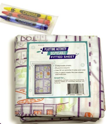 Donate a set of Playtime Sheets Kits4Kids, First Responder Kits4Kids and Back Packs 4Kids.