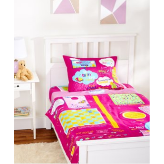 Playtime Twin 4-Piece Set With Bed Cover. 75 GSM Ultra Soft Microfiber. - Playtime Bed Sheets and Slumber Bags